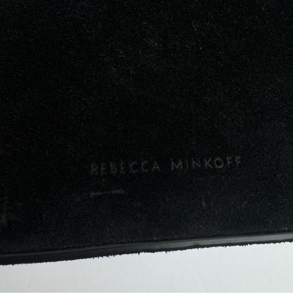 REBECCA MINKOFF Love Too Small Suede Crossbody with Studs Black NWT - Picture 5 of 12